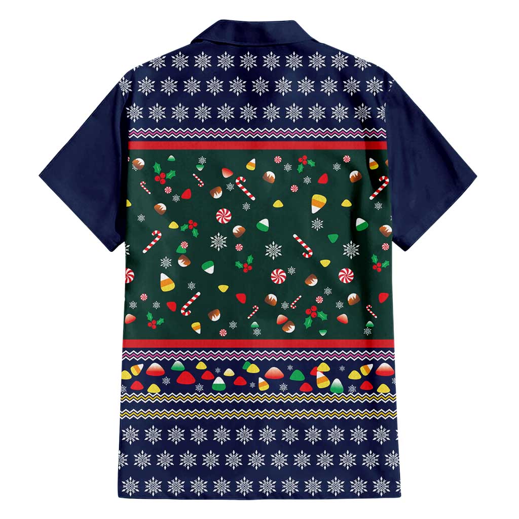 Nutcracker Squad Christmas Family Matching Off Shoulder Maxi Dress and Hawaiian Shirt with Candy Cane and Snowflake Holiday Design - Wonder Print Shop