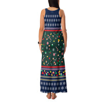 Nutcracker Squad Christmas Family Matching Tank Maxi Dress and Hawaiian Shirt with Candy Cane and Snowflake Holiday Design - Wonder Print Shop