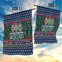 Nutcracker Squad Christmas Garden Flag with Candy Cane and Snowflake Holiday Design - Wonder Print Shop