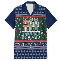 Nutcracker Squad Christmas Hawaiian Shirt with Candy Cane and Snowflake Holiday Design - Wonder Print Shop