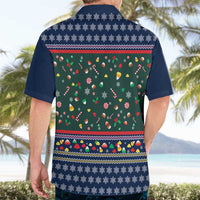 Nutcracker Squad Christmas Hawaiian Shirt with Candy Cane and Snowflake Holiday Design - Wonder Print Shop