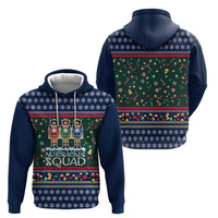 Nutcracker Squad Christmas Hoodie with Candy Cane and Snowflake Holiday Design - Wonder Print Shop