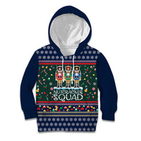Nutcracker Squad Christmas Kid Hoodie with Candy Cane and Snowflake Holiday Design - Wonder Print Shop
