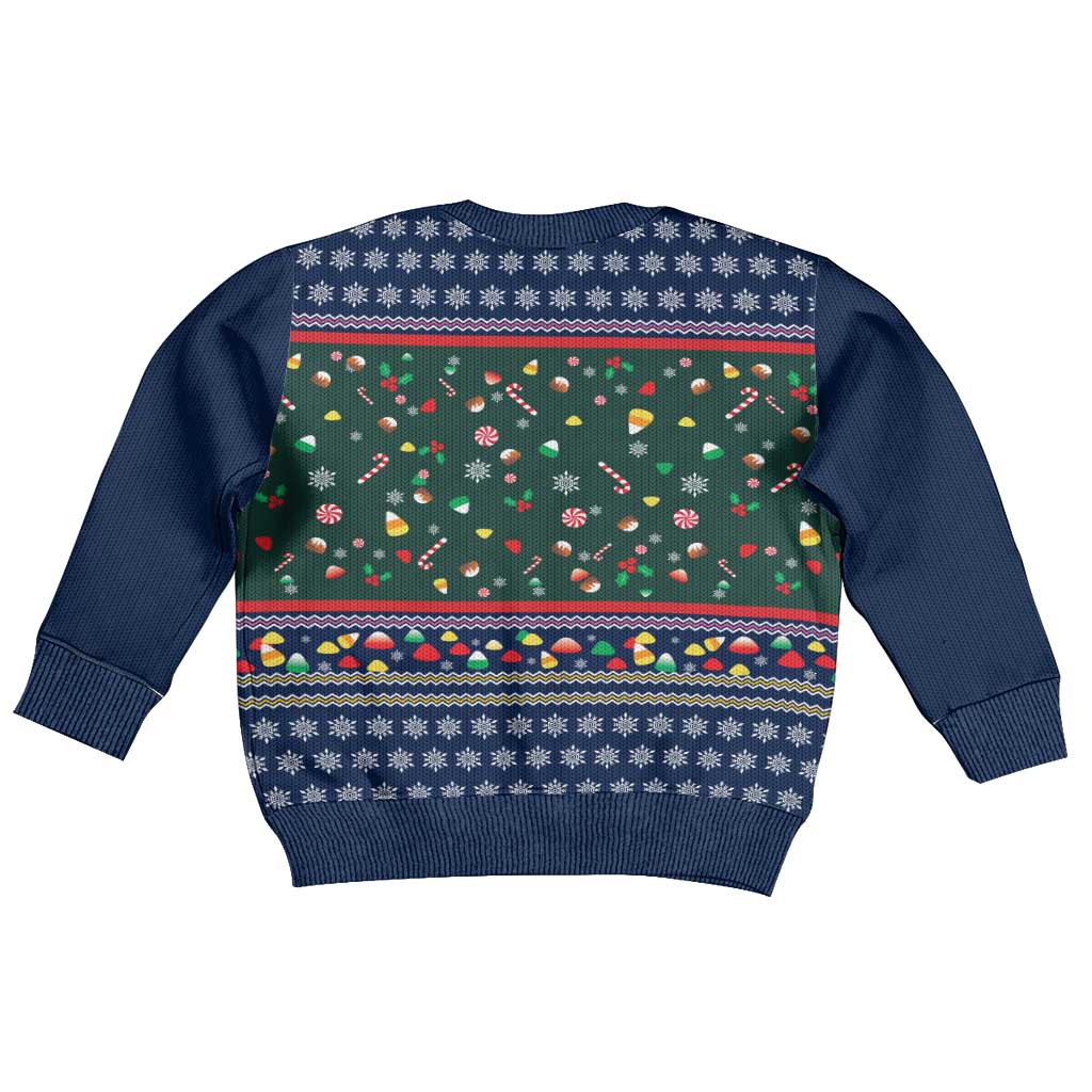 Nutcracker Squad Christmas Kid Ugly Christmas Sweater with Candy Cane and Snowflake Holiday Design - Wonder Print Shop
