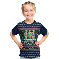 Nutcracker Squad Christmas Kid T Shirt with Candy Cane and Snowflake Holiday Design - Wonder Print Shop