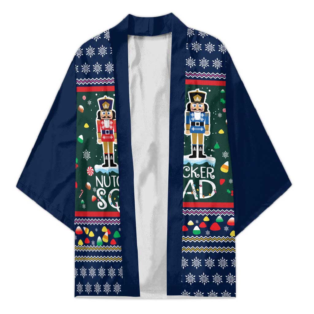 Nutcracker Squad Christmas Kimono with Candy Cane and Snowflake Holiday Design - Wonder Print Shop
