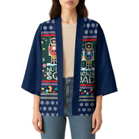 Nutcracker Squad Christmas Kimono with Candy Cane and Snowflake Holiday Design - Wonder Print Shop