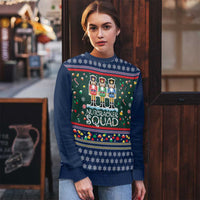 Nutcracker Squad Christmas Ugly Christmas Sweater with Candy Cane and Snowflake Holiday Design - Wonder Print Shop