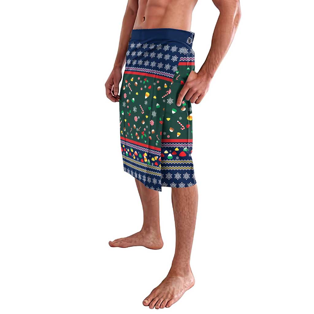 Nutcracker Squad Christmas Lavalava with Candy Cane and Snowflake Holiday Design - Wonder Print Shop