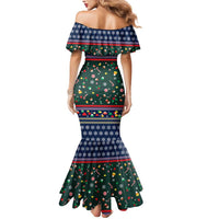 Nutcracker Squad Christmas Mermaid Dress with Candy Cane and Snowflake Holiday Design - Wonder Print Shop