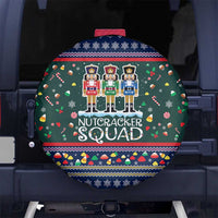 Nutcracker Squad Christmas Spare Tire Cover with Candy Cane and Snowflake Holiday Design - Wonder Print Shop