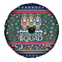Nutcracker Squad Christmas Spare Tire Cover with Candy Cane and Snowflake Holiday Design - Wonder Print Shop