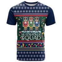Nutcracker Squad Christmas T Shirt with Candy Cane and Snowflake Holiday Design - Wonder Print Shop