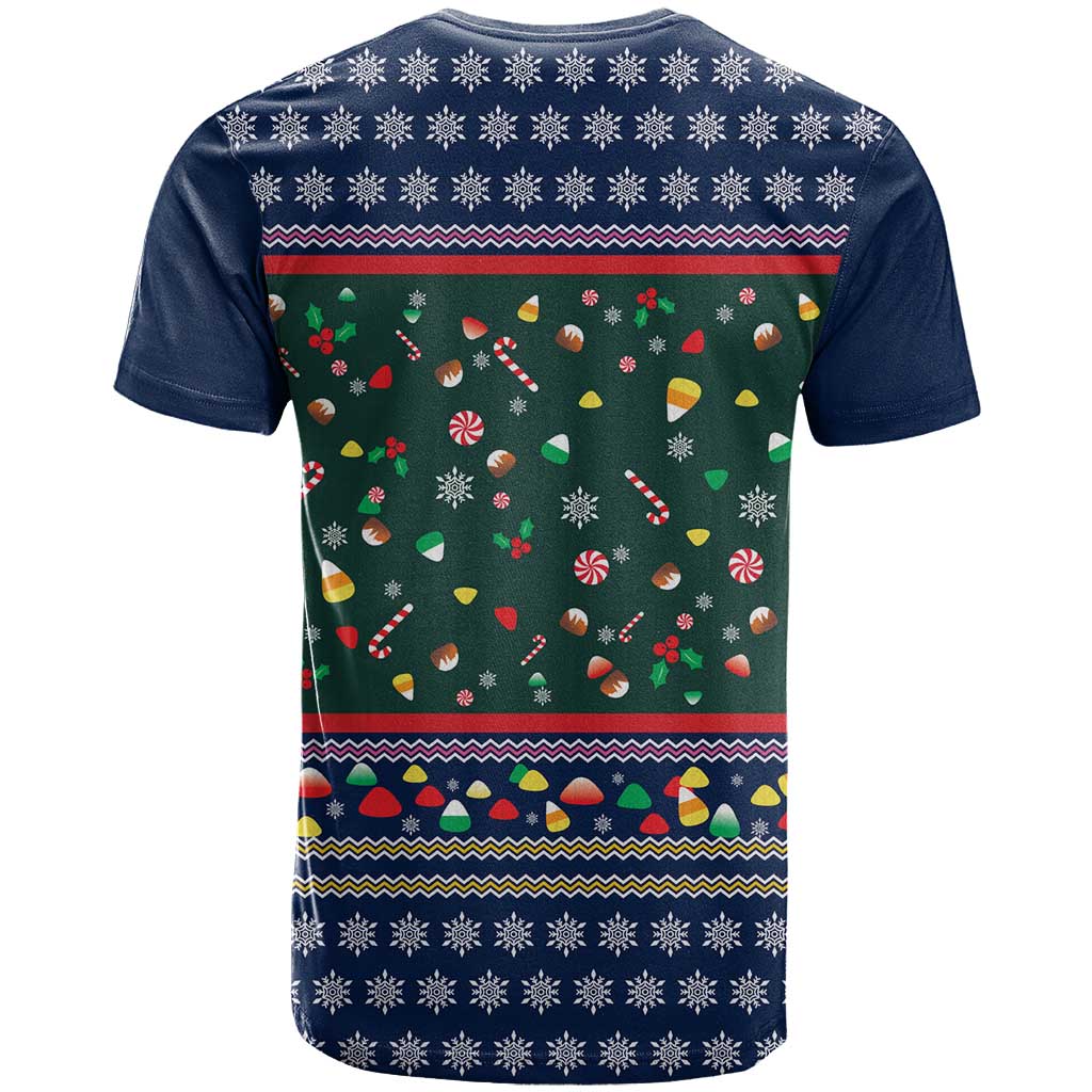Nutcracker Squad Christmas T Shirt with Candy Cane and Snowflake Holiday Design - Wonder Print Shop