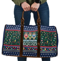 Nutcracker Squad Christmas Travel Bag with Candy Cane and Snowflake Holiday Design - Wonder Print Shop