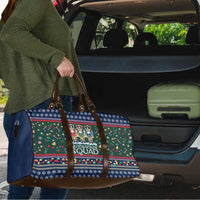 Nutcracker Squad Christmas Travel Bag with Candy Cane and Snowflake Holiday Design - Wonder Print Shop