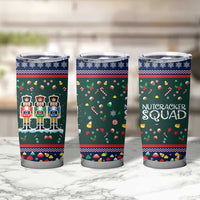Nutcracker Squad Christmas Tumbler Cup with Candy Cane and Snowflake Holiday Design - Wonder Print Shop