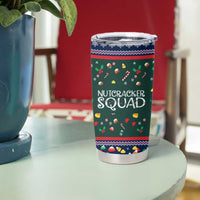 Nutcracker Squad Christmas Tumbler Cup with Candy Cane and Snowflake Holiday Design - Wonder Print Shop