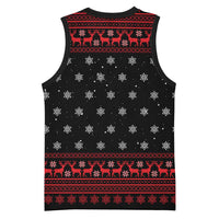 Funny Gingerbread Christmas Basketball Jersey Hoodie with Gingers Are for Life Quote and Snowflake Pattern - Wonder Print Shop