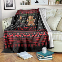 Funny Gingerbread Christmas Blanket Hoodie with Gingers Are for Life Quote and Snowflake Pattern - Wonder Print Shop