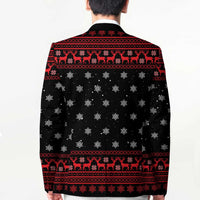 Funny Gingerbread Christmas Blazer Hoodie with Gingers Are for Life Quote and Snowflake Pattern - Wonder Print Shop