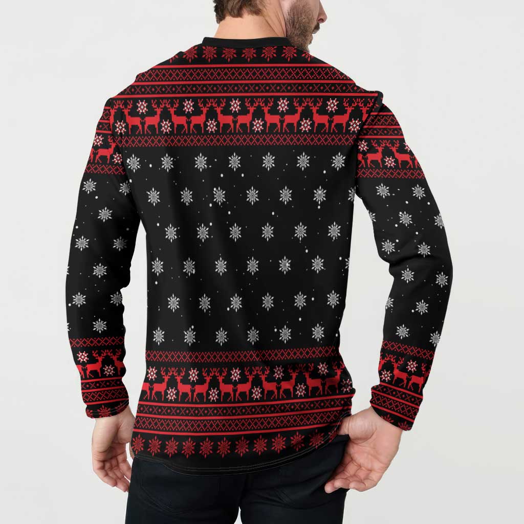 Funny Gingerbread Christmas Button Sweatshirt Hoodie with Gingers Are for Life Quote and Snowflake Pattern - Wonder Print Shop