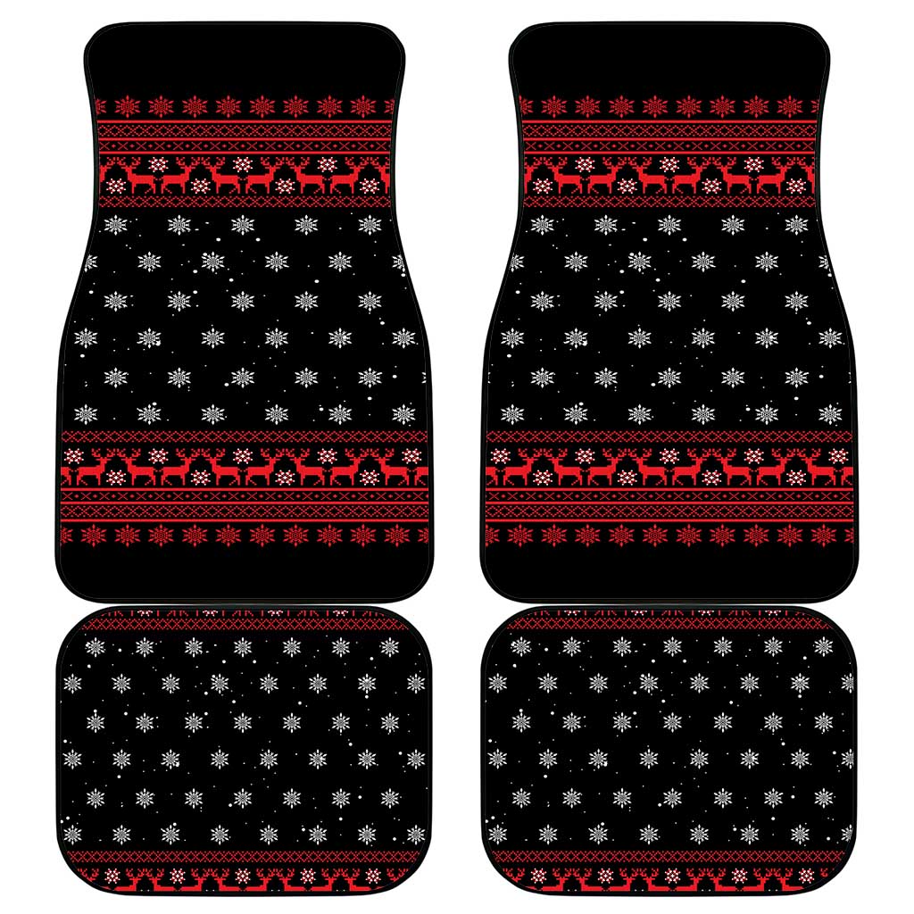 Funny Gingerbread Christmas Car Mats Hoodie with Gingers Are for Life Quote and Snowflake Pattern - Wonder Print Shop