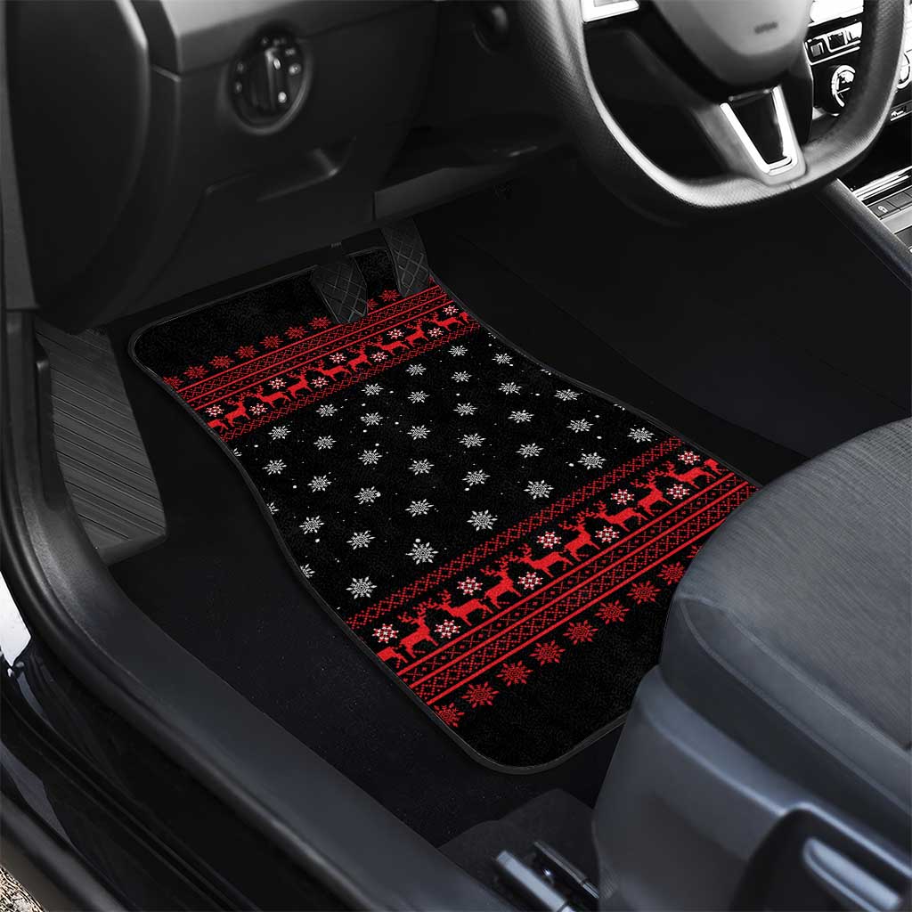 Funny Gingerbread Christmas Car Mats Hoodie with Gingers Are for Life Quote and Snowflake Pattern - Wonder Print Shop