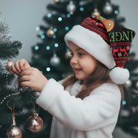 Funny Gingerbread Christmas Santa Hat Hoodie with Gingers Are for Life Quote and Snowflake Pattern - Wonder Print Shop