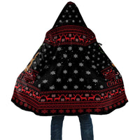 Funny Gingerbread Christmas Cloak Hoodie with Gingers Are for Life Quote and Snowflake Pattern - Wonder Print Shop