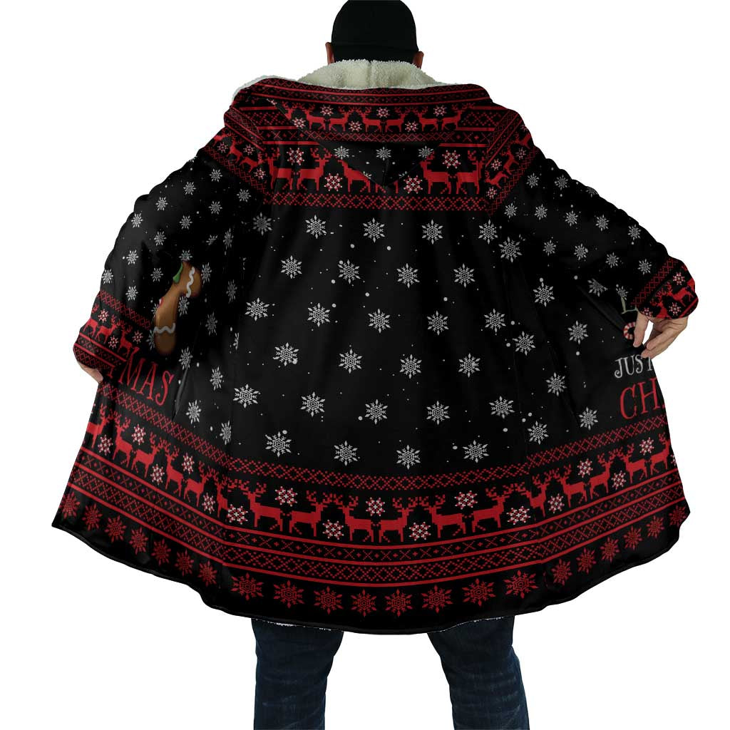 Funny Gingerbread Christmas Cloak Hoodie with Gingers Are for Life Quote and Snowflake Pattern - Wonder Print Shop