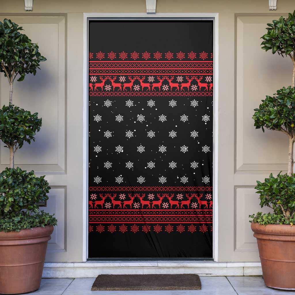 Funny Gingerbread Christmas Door Cover Hoodie with Gingers Are for Life Quote and Snowflake Pattern - Wonder Print Shop