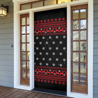 Funny Gingerbread Christmas Door Cover Hoodie with Gingers Are for Life Quote and Snowflake Pattern - Wonder Print Shop