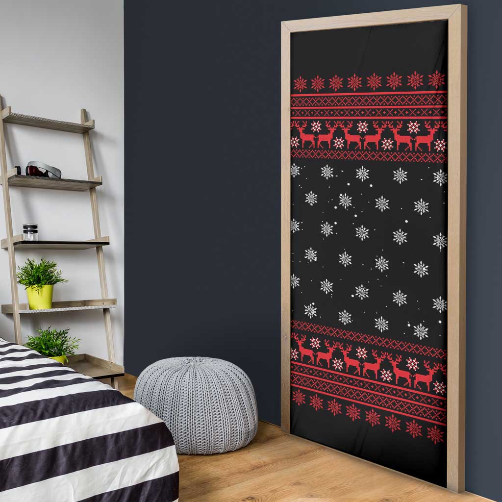 Funny Gingerbread Christmas Door Cover Hoodie with Gingers Are for Life Quote and Snowflake Pattern - Wonder Print Shop