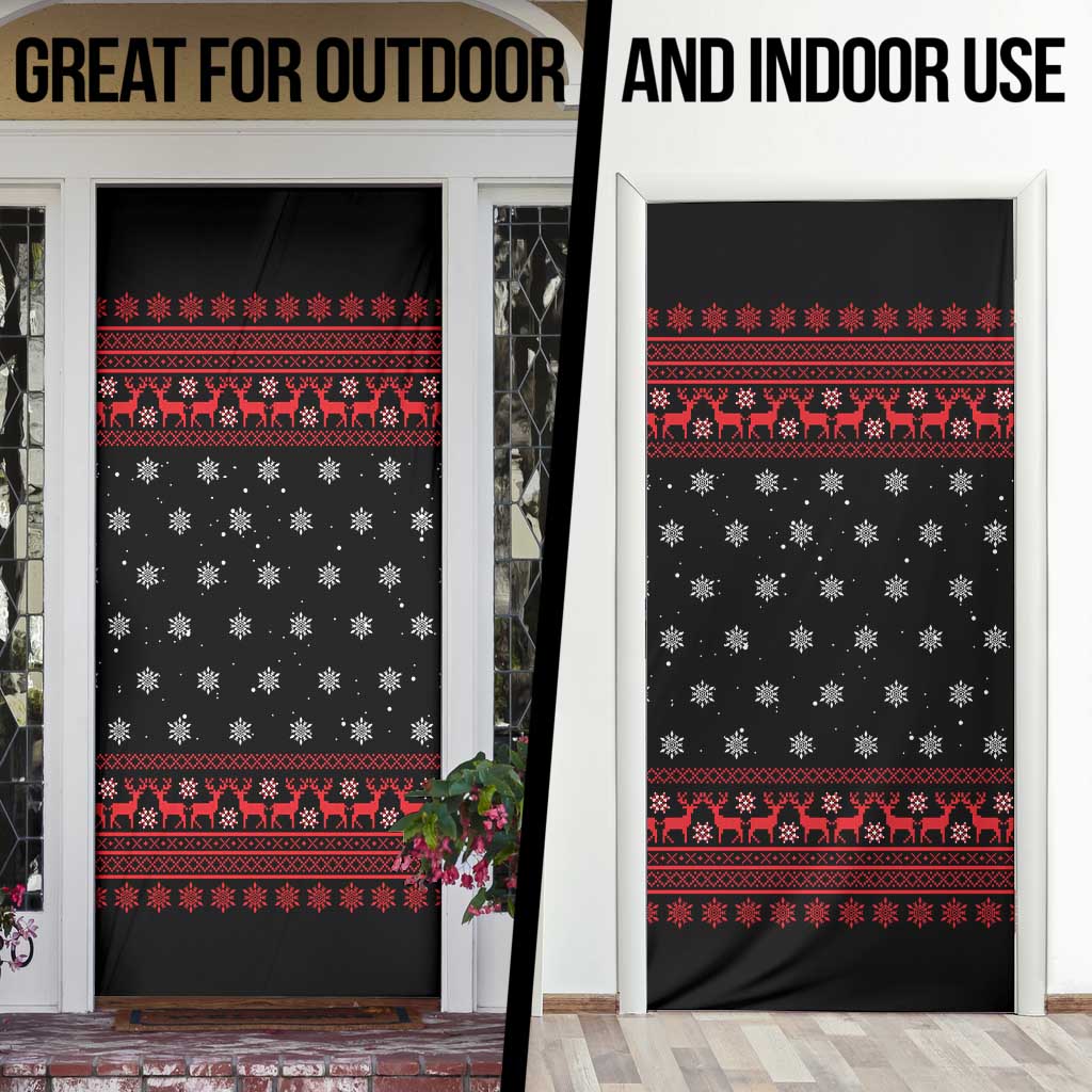 Funny Gingerbread Christmas Door Cover Hoodie with Gingers Are for Life Quote and Snowflake Pattern - Wonder Print Shop
