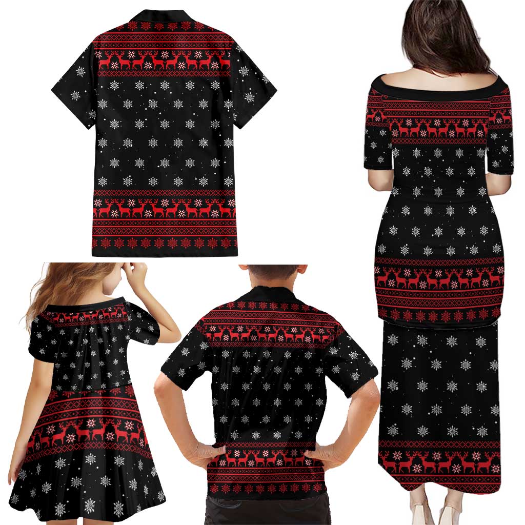Funny Gingerbread Christmas Family Matching Puletasi and Hawaiian Shirt Hoodie with Gingers Are for Life Quote and Snowflake Pattern - Wonder Print Shop