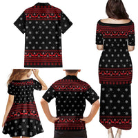 Funny Gingerbread Christmas Family Matching Puletasi and Hawaiian Shirt Hoodie with Gingers Are for Life Quote and Snowflake Pattern - Wonder Print Shop