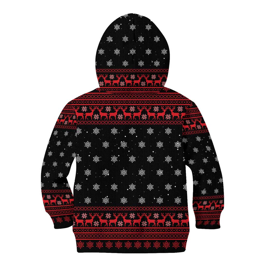 Funny Gingerbread Christmas Kid Hoodie Hoodie with Gingers Are for Life Quote and Snowflake Pattern - Wonder Print Shop