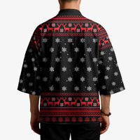Funny Gingerbread Christmas Kimono Hoodie with Gingers Are for Life Quote and Snowflake Pattern - Wonder Print Shop