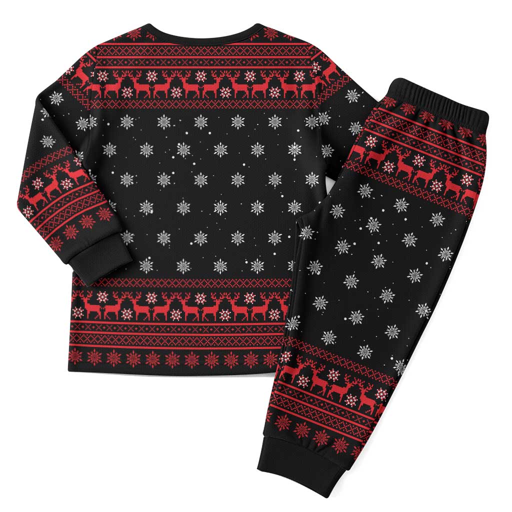 Funny Gingerbread Christmas Pajama Set Hoodie with Gingers Are for Life Quote and Snowflake Pattern - Wonder Print Shop