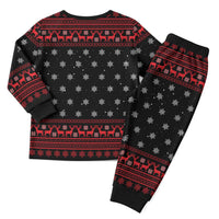 Funny Gingerbread Christmas Pajama Set Hoodie with Gingers Are for Life Quote and Snowflake Pattern - Wonder Print Shop