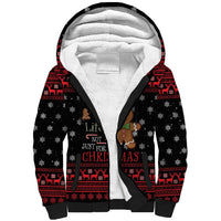 Funny Gingerbread Christmas Sherpa Hoodie Hoodie with Gingers Are for Life Quote and Snowflake Pattern - Wonder Print Shop