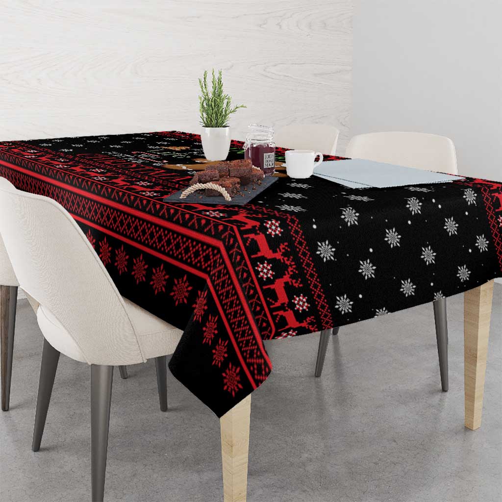 Funny Gingerbread Christmas Tablecloth Hoodie with Gingers Are for Life Quote and Snowflake Pattern - Wonder Print Shop