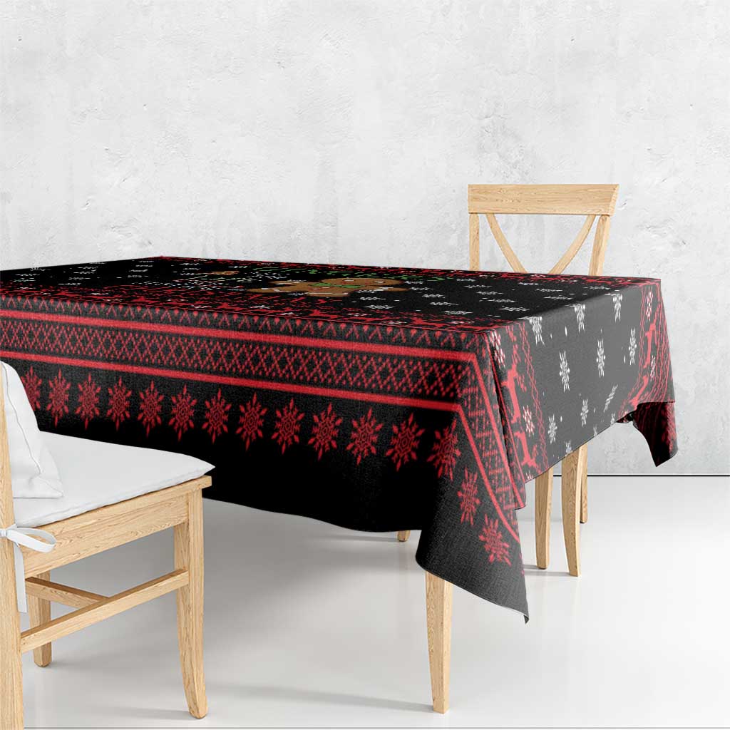Funny Gingerbread Christmas Tablecloth Hoodie with Gingers Are for Life Quote and Snowflake Pattern - Wonder Print Shop