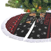 Funny Gingerbread Christmas Tree Skirt Hoodie with Gingers Are for Life Quote and Snowflake Pattern - Wonder Print Shop