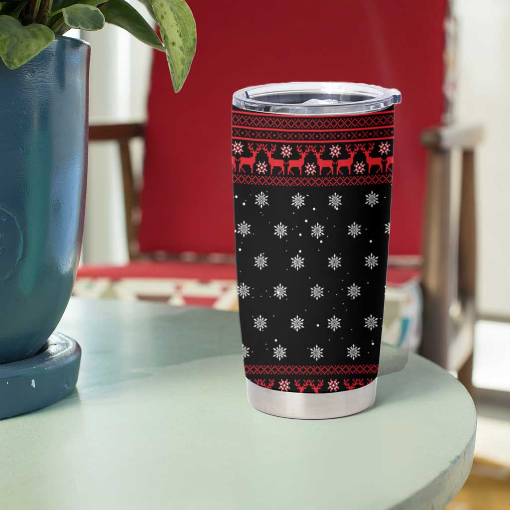 Funny Gingerbread Christmas Tumbler Cup Hoodie with Gingers Are for Life Quote and Snowflake Pattern - Wonder Print Shop