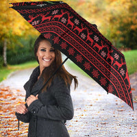 Funny Gingerbread Christmas Umbrella Hoodie with Gingers Are for Life Quote and Snowflake Pattern - Wonder Print Shop