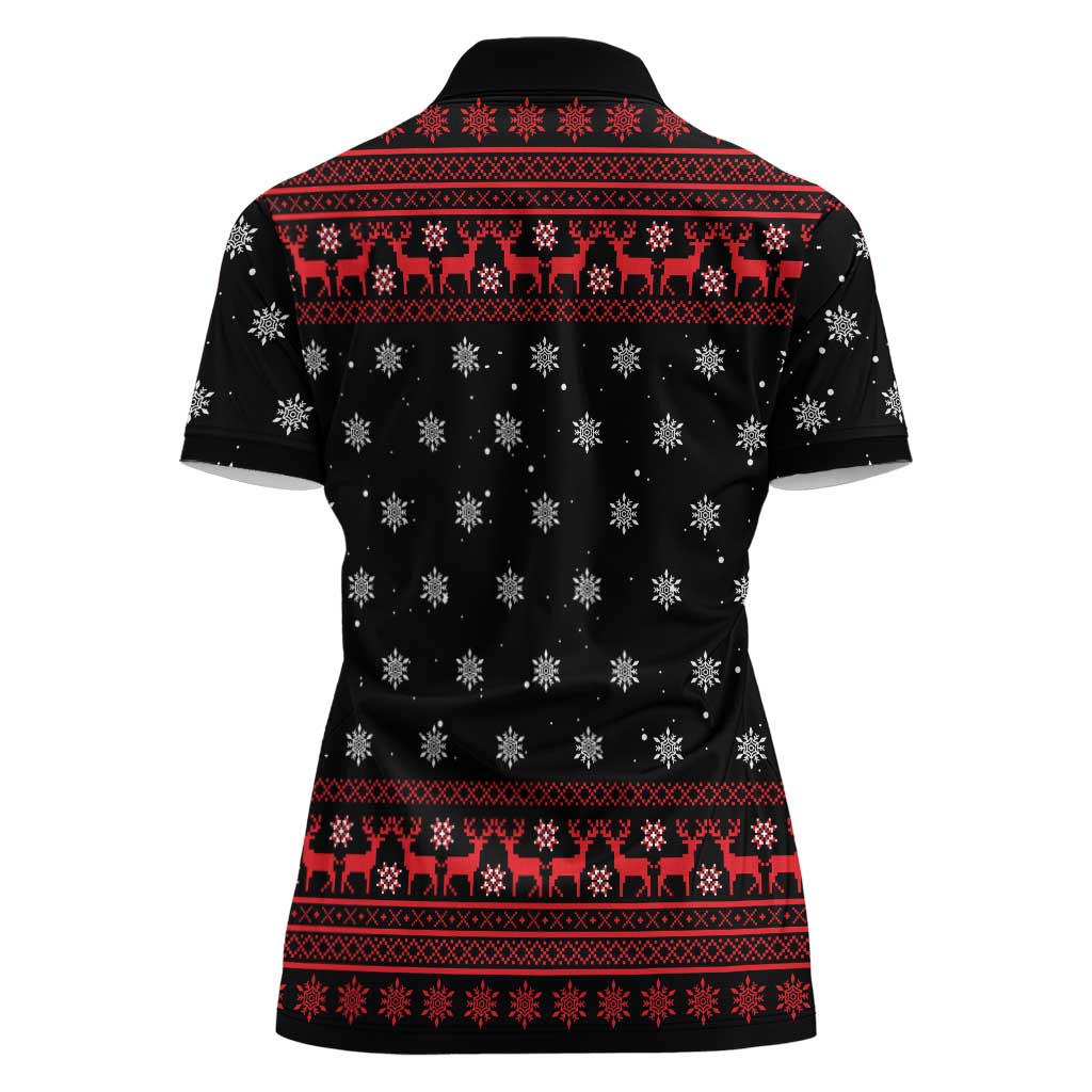 Funny Gingerbread Christmas Women Polo Shirt Hoodie with Gingers Are for Life Quote and Snowflake Pattern - Wonder Print Shop