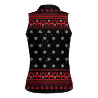 Funny Gingerbread Christmas Women Sleeveless Polo Shirt Hoodie with Gingers Are for Life Quote and Snowflake Pattern - Wonder Print Shop