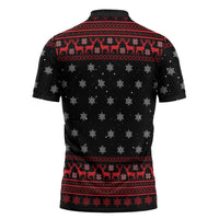 Funny Gingerbread Christmas Zipper Polo Shirt Hoodie with Gingers Are for Life Quote and Snowflake Pattern - Wonder Print Shop
